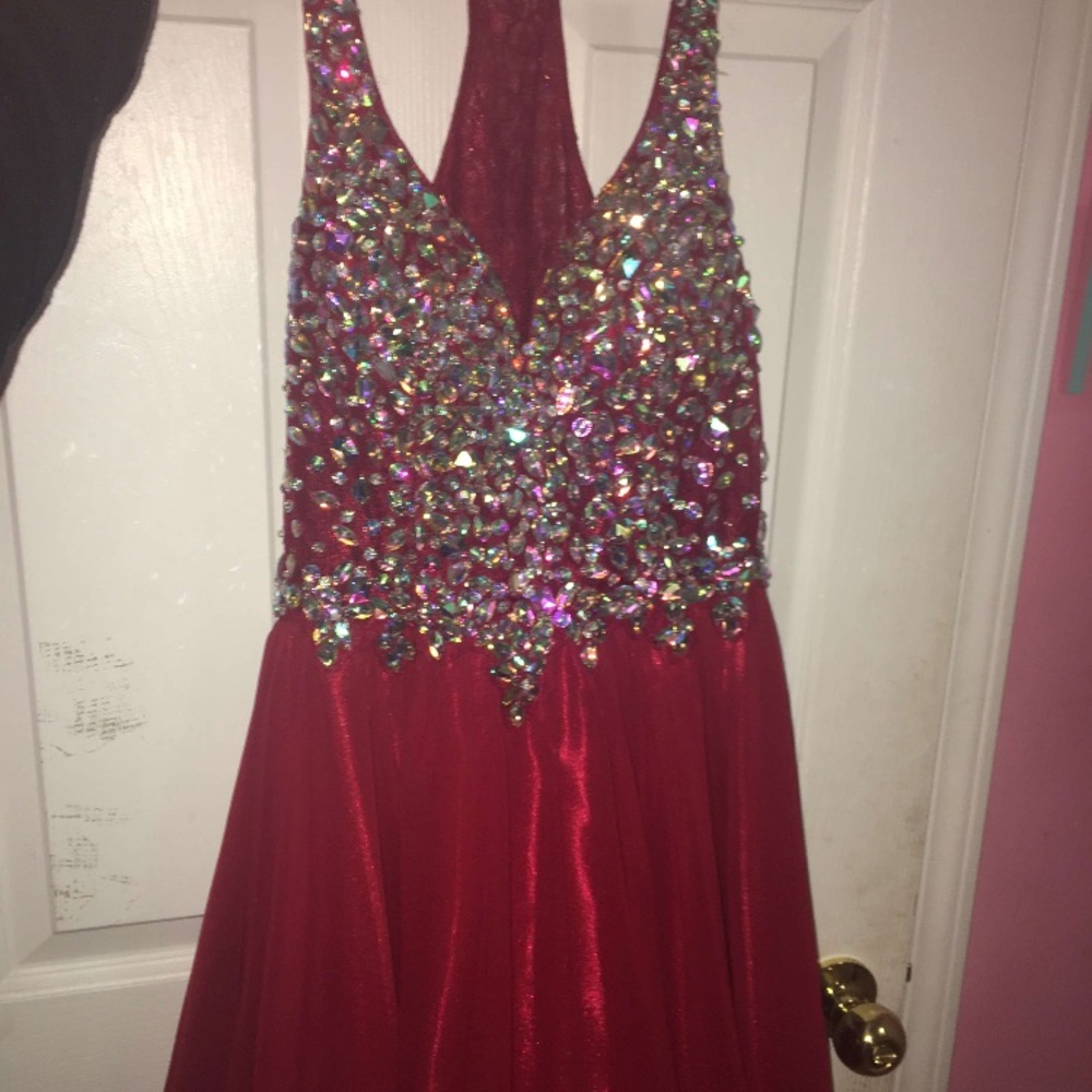 Burgundy Short Homecoming Dress